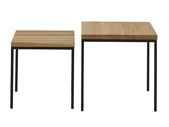 Tavolino da caffè quadrato in rovere Gaby LIGNE ROSET 19980430 fabbrica LIGNE ROSET dall'Italia