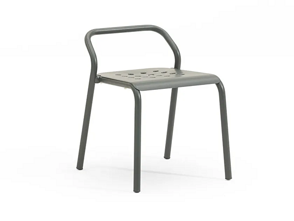 Sedia da giardino impilabile in alluminio con schienale aperto Noss VARASCHIN 24500/L, 24501/L, 24502/L, 24503/L fabbrica VARASCHIN dall'Italia. Foto №1