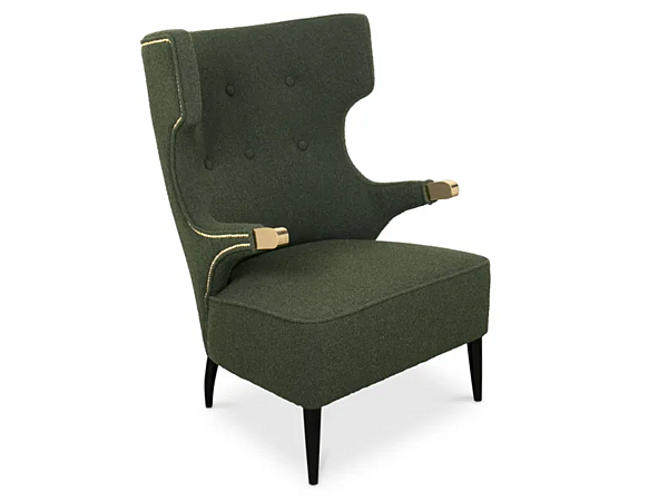 Poltrona in pelle imbottita con braccioli Sika BRABBU fabbrica BRABBU dall'Italia. Foto №8