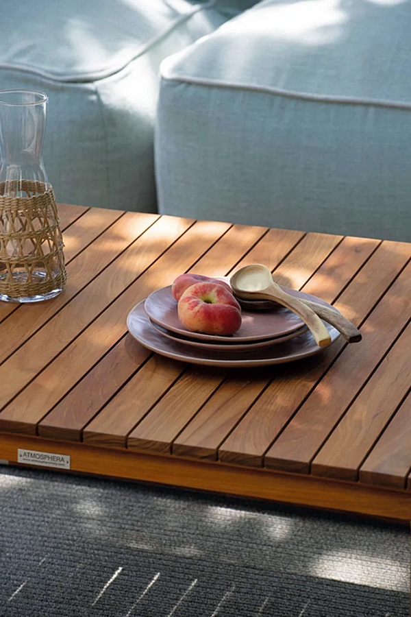 Tavolo laterale rettangolare in teak Atmosphera collezione Cycle CY.TC. fabbrica ATMOSPHERA dall'Italia. Foto №3