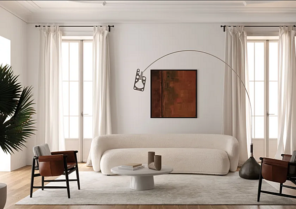 Lampada ad arco in alluminio LED Bul Bo XL AXOLIGHT fabbrica Axolight dall'Italia. Foto №3