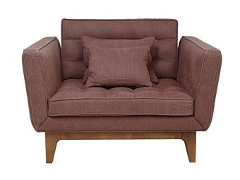 Poltrona in lino con braccioli Yvan CHELINI fabbrica CHELINI dall'Italia