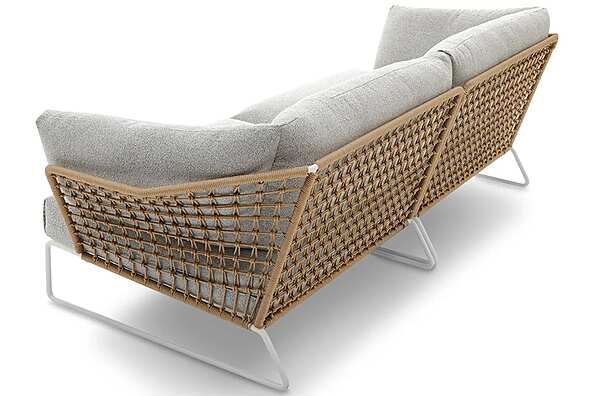 Divano da giardino a 2 posti in tessuto con copertura removibile Saba New York Soleil fabbrica SABA dall'Italia. Foto №4