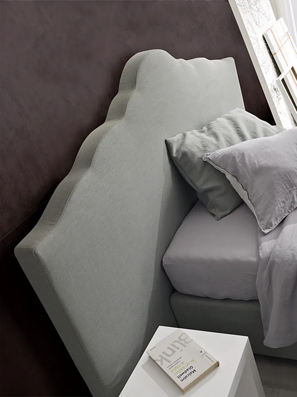 Letto matrimoniale con contenitore e testiera imbottita Duomo Design Elettra fabbrica Duomo Design dall'Italia. Foto №4