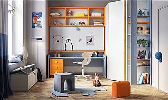 Letto a scomparsa Twiddy in legno Nidi