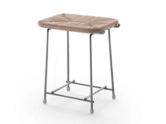 Sgabello in corda per esterni FLEXFORM collezione Any Day