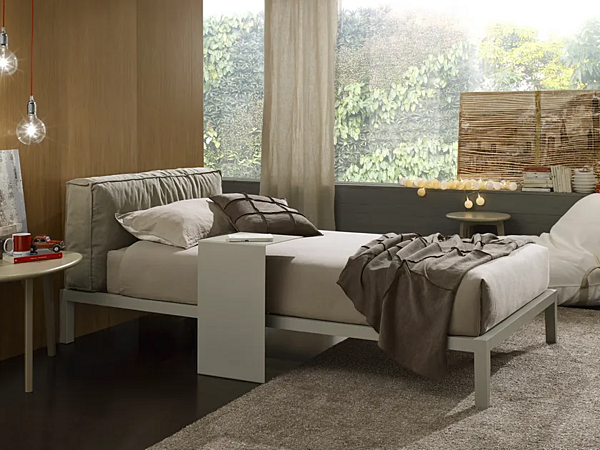 Letto singolo con copertura removibile e testata imbottita Lera Soft Duomo Design fabbrica Duomo Design dall'Italia. Foto №2