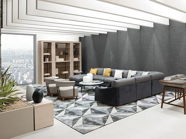 Poltrona in pelle con braccioli Aura GIORGETTI 63970, 63971 fabbrica GIORGETTI dall'Italia. Foto №5