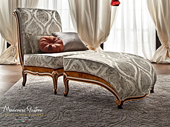 Chaise longue in tessuto imbottito Modenese Luxury Interiors 12433 fabbrica MODENESE GASTONE dall'Italia