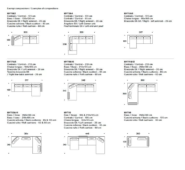 Divano angolare in tessuto My Taos Saba fabbrica SABA dall'Italia. Foto №18