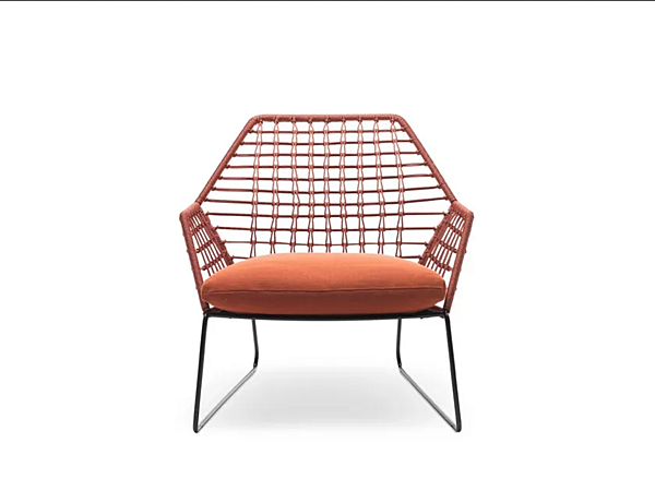 Poltrona da giardino in tessuto tecnico con copertura removibile e braccioli Saba collezione New York Soleil fabbrica SABA dall'Italia. Foto №6