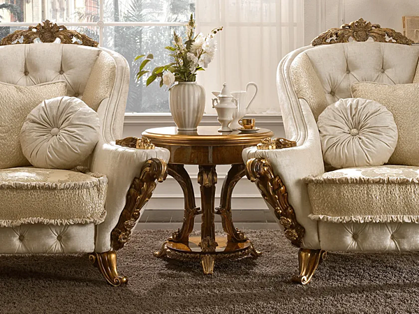 Tavolino da caffè rotondo in legno A.R. Arredamenti collezione Dolcevita 216 fabbrica A.R.ARREDAMENTI SRL dall'Italia. Foto №2