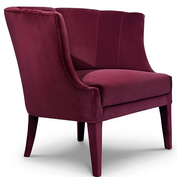 Poltrona con braccioli in velluto BRABBU collezione Begonia fabbrica BRABBU dall'Italia. Foto №2