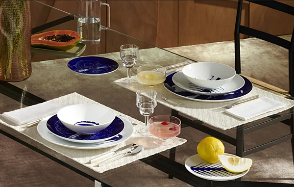 Set di 2 piatti in porcellana Neige CASSINA GNR CP 03 fabbrica CASSINA dall'Italia. Foto №6