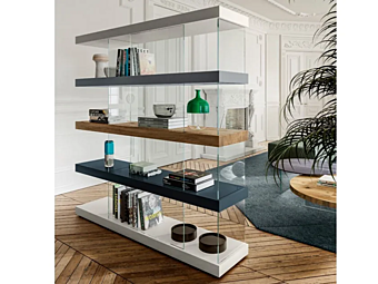 Libreria sezionale in legno LAGO AIR 0559