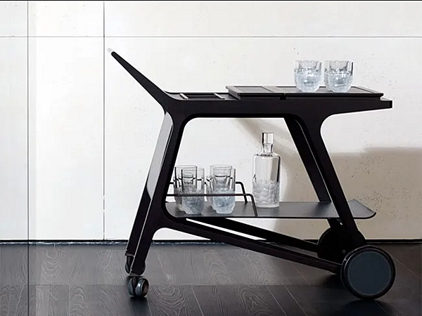 Carrello da cucina in noce GIORGETTI TOO 65300, 65301 fabbrica GIORGETTI dall'Italia. Foto №3