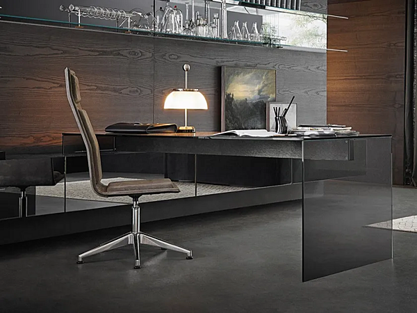 Scrivania angolare in cristallo Air Desk 1 Gallotti&Radice fabbrica Gallotti & Radice dall'Italia. Foto №2
