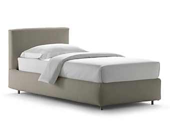 Letto singolo in tessuto Merkurio Flou