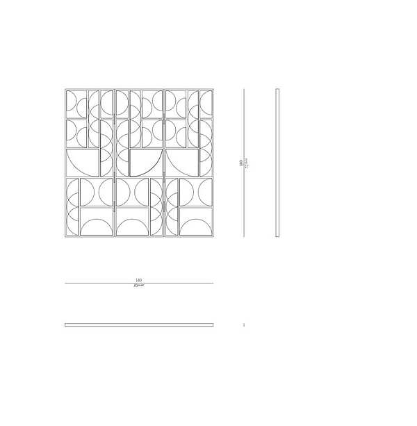 Divisorio ROSSATO RHC-26 fabbrica ROSSATO dall'Italia. Foto №5