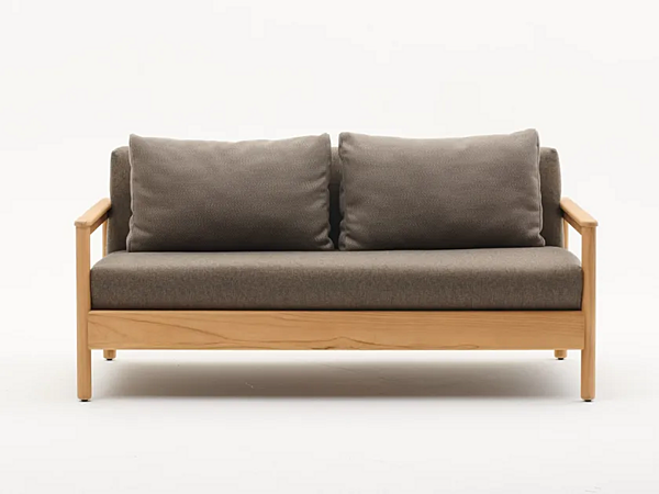 Divano a due posti in teak per giardino VARASCHIN collezione Bali 2382, 2382A fabbrica VARASCHIN dall'Italia. Foto №1