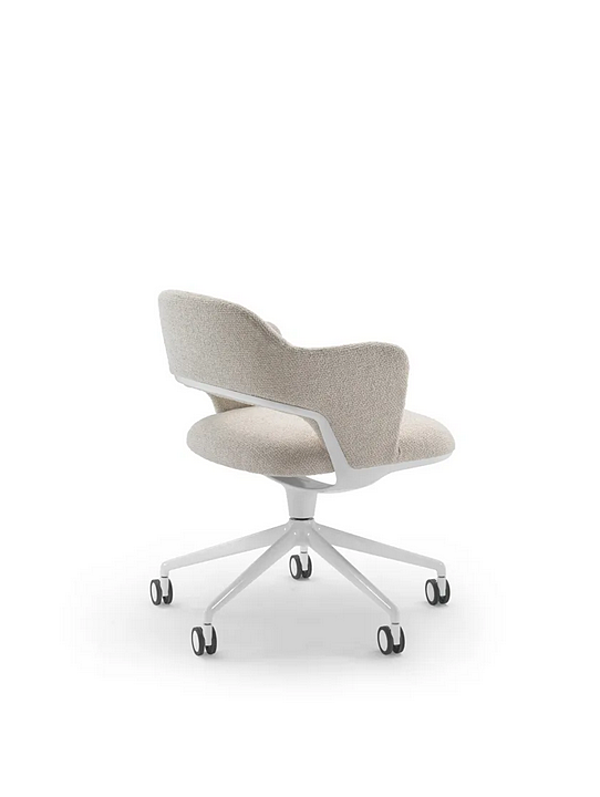 Poltrona da ufficio in tessuto con base a 5 razze e ruote Alma FLEXFORM 29813 fabbrica FLEXFORM dall'Italia. Foto №4