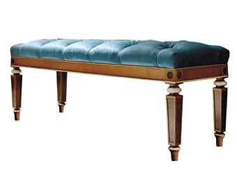 Panchina in legno di ciliegio imbottita Emozioni Martini Interiors PV03 fabbrica MARTINI INTERIORS dall'Italia