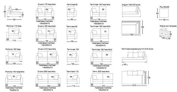 Divano BIBA salotti Agadir fabbrica BIBA salotti dall'Italia. Foto №6