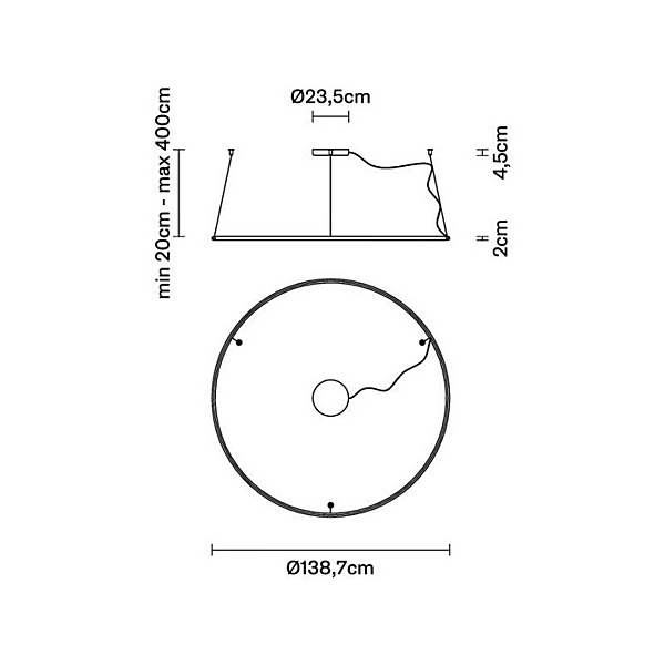 Lampada a sospensione LED in metallo Fabbian collezione Olympic F45 fabbrica Fabbian dall'Italia. Foto №10