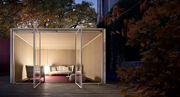 Gazebo in alluminio e legno Cabanne Modulo Quadro PAOLA LENTI fabbrica PAOLA LENTI dall'Italia. Foto №7