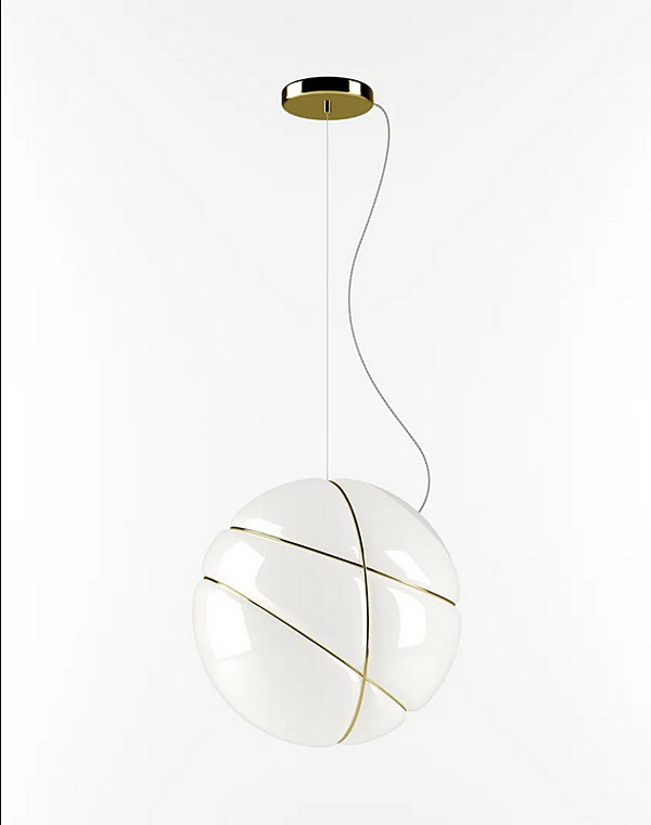 Lampada a sospensione in vetro soffiato Armilla Fabbian fabbrica Fabbian dall'Italia. Foto №3