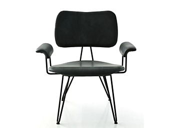 Poltrona con braccioli in legno multistrato imbottita Moroso Overdyed fabbrica Moroso dall'Italia