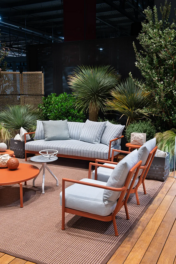 Poltrona da giardino in alluminio e tessuto CAMARGUE FLEXFORM 2A6C1 fabbrica FLEXFORM dall'Italia. Foto №7