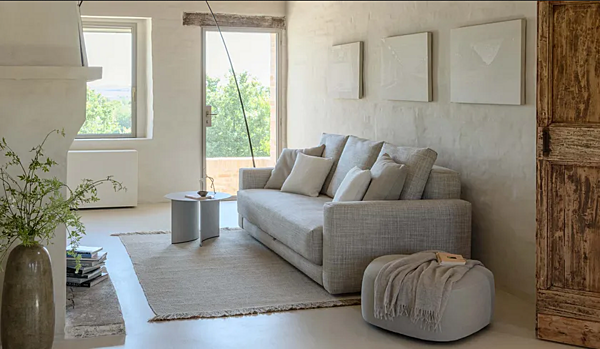 Divano letto con copertura sfoderabile in tessuto Flou Piazzaduomo fabbrica Flou dall'Italia. Foto №4