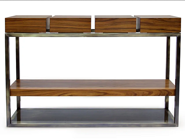 Tavolo console rettangolare in legno con cassetti Cassis BRABBU fabbrica BRABBU dall'Italia. Foto №1