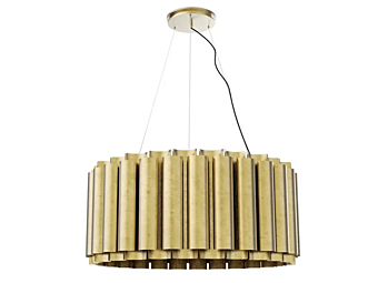 Lampada a sospensione in ottone Aurum II BRABBU
