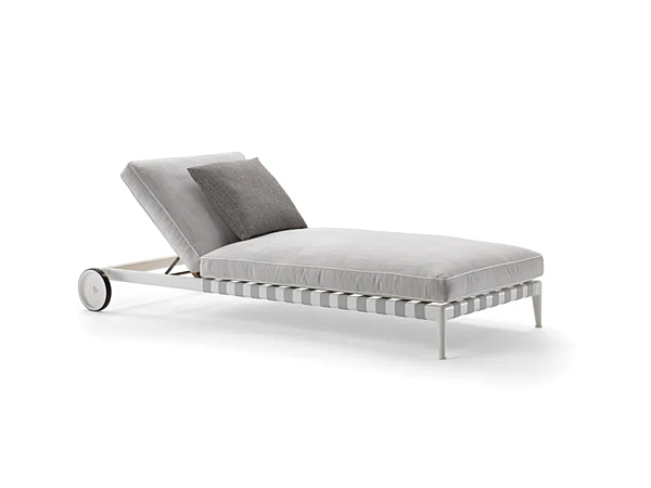 Lettino prendisole in tessuto con ruote FLEXFORM ATLANTE fabbrica FLEXFORM dall'Italia. Foto №3