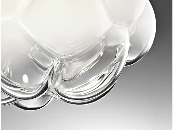 Lampada da soffitto in vetro nuvoloso Fabbian F21 E01 71 fabbrica Fabbian dall'Italia. Foto №4
