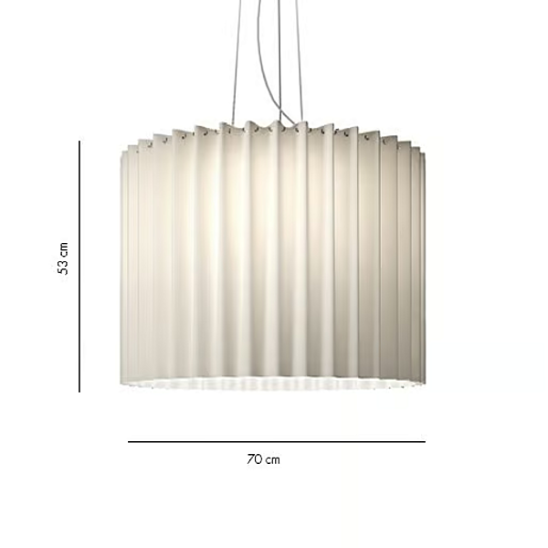 Lampada a sospensione in Trevira CS fluorescente AXOLIGHT Skirt fabbrica Axolight dall'Italia. Foto №6