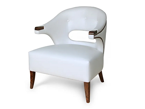 Poltrona in pelle imbottita con braccioli Nanook BRABBU fabbrica BRABBU dall'Italia. Foto №2