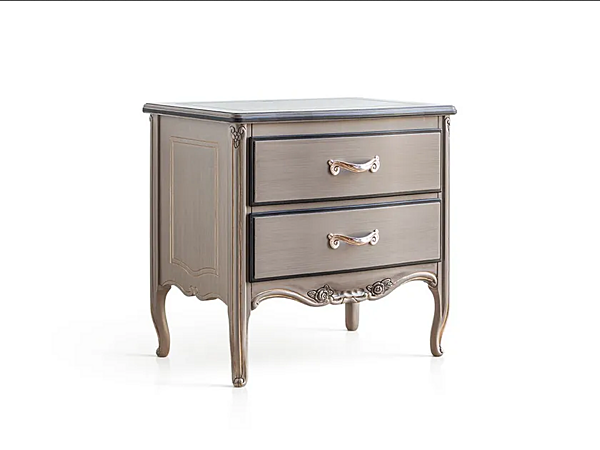 Tavolino da notte rettangolare in legno con cassetti Savio Firmino 3054 3054COM fabbrica SAVIO FIRMINO dall'Italia. Foto №1