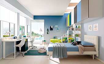 Set camera da letto in frassino con armadio ponte MORETTI COMPACT KC415 fabbrica MORETTI  COMPACT dall'Italia