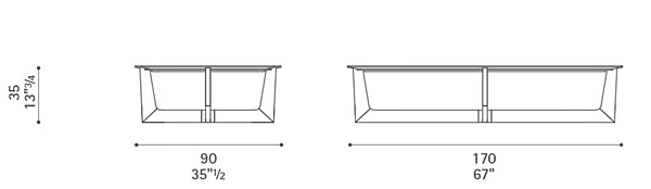 Tavolino da caffè rettangolare in marmo ILARY POLTRONA FRAU fabbrica POLTRONA FRAU dall'Italia. Foto №3