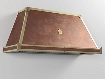 Cappa da cucina in rame montata a parete con illuminazione integrata Officine Gullo CPP002 CPP002 fabbrica Officine Gullo dall'Italia