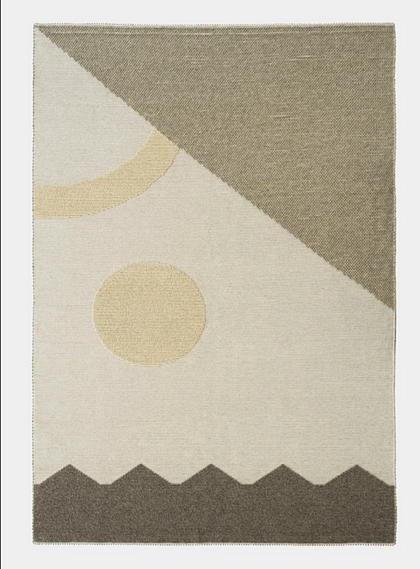 Tappeto rettangolare geometrico in tessuto Cime Saba fabbrica SABA dall'Italia. Foto №2