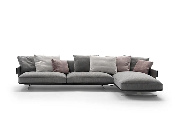 Divano in tessuto con chaise longue Bretton FLEXFORM fabbrica FLEXFORM dall'Italia. Foto №1