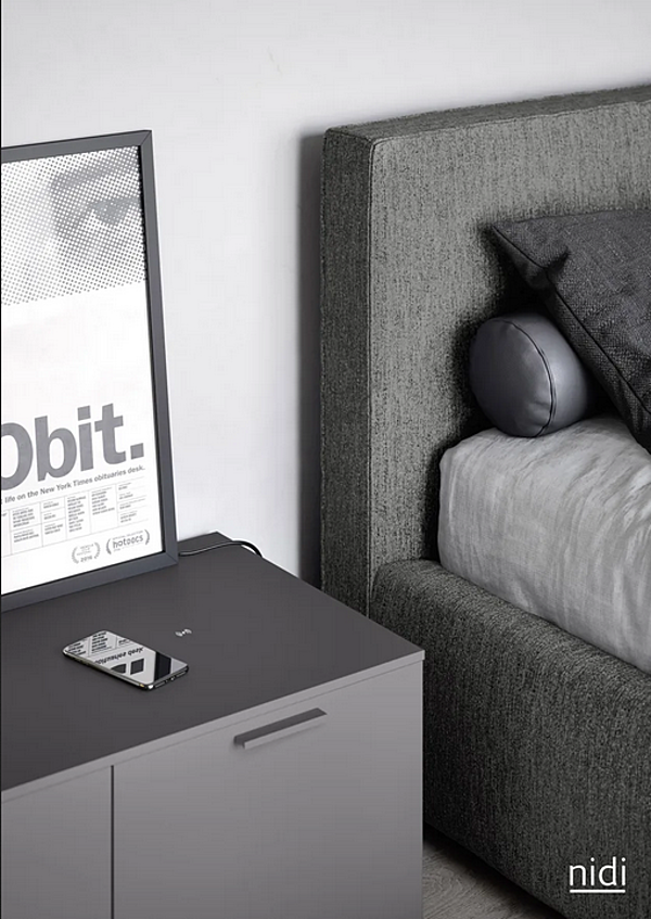 Letto matrimoniale imbottito Wind Nidi fabbrica nidi dall'Italia. Foto №4