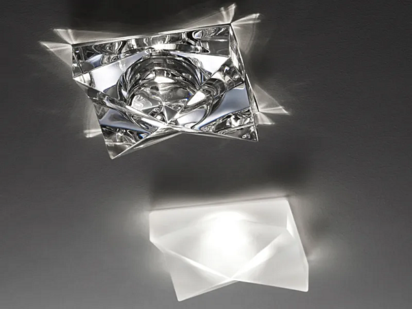 Faro incassato in cristallo per soffitto sospeso Fabbian Cindy fabbrica Fabbian dall'Italia. Foto №3