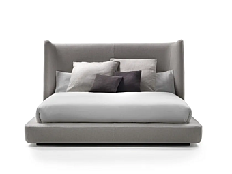 Letto matrimoniale con testata alta in tessuto FLEXFORM MIDNIGHT
