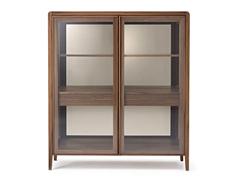 Комод с 2 дверями и стеклянными полками ARTE BROTTO Leonardo L529 2B L529/2B