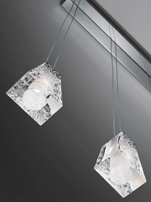 Lampada a sospensione in cristallo Vicky Fabbian fabbrica Fabbian dall'Italia. Foto №10